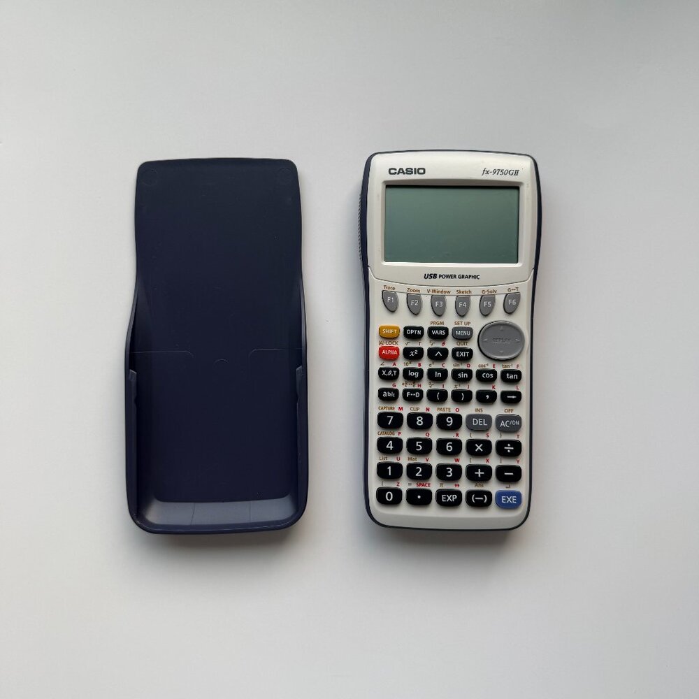 Casio FX-9750GII Graphing Calculator with Cover (Working)